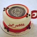 Latte Shape cake