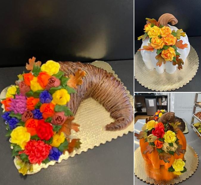 Flowers bouquet cake