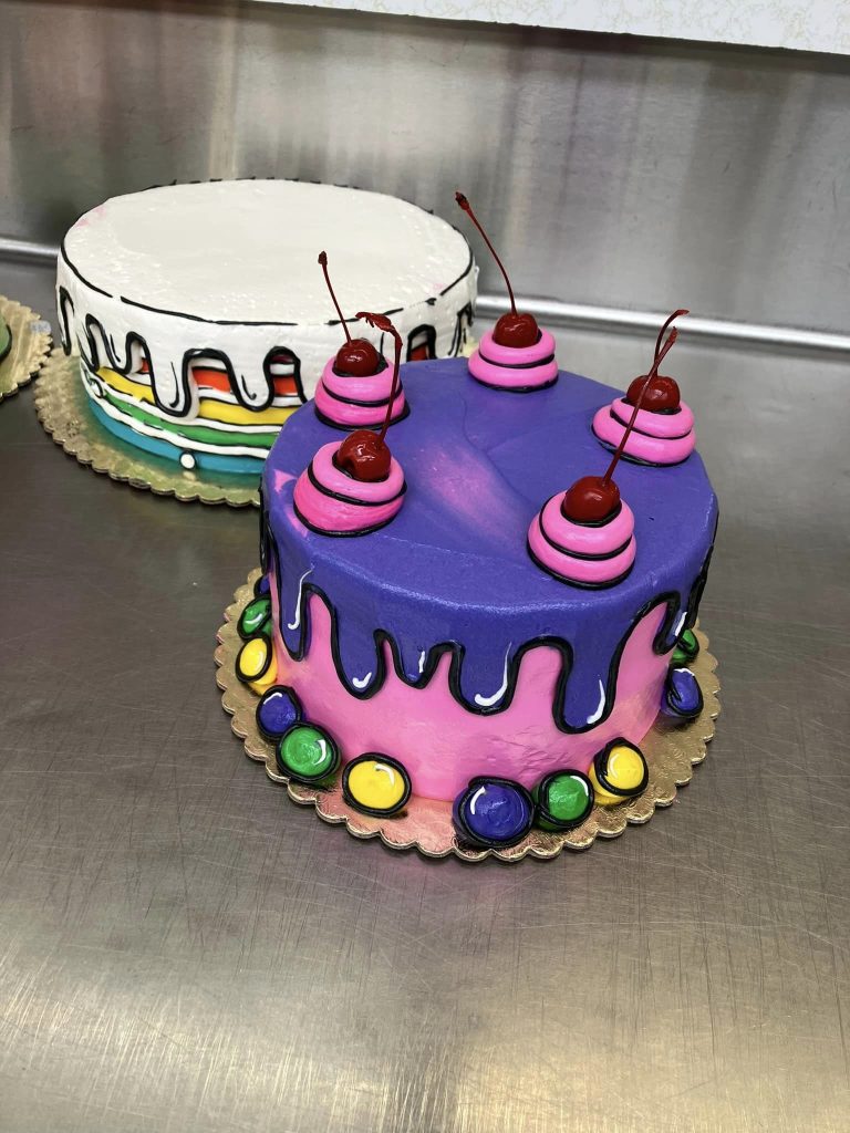 Cartoon style cakes
