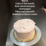 Red velvet and pink champagne cake